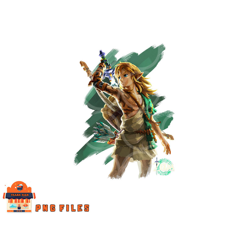 The Legend of Zelda Tears Of The Kingdom Link Hero Poster png, digital download copy.jpg