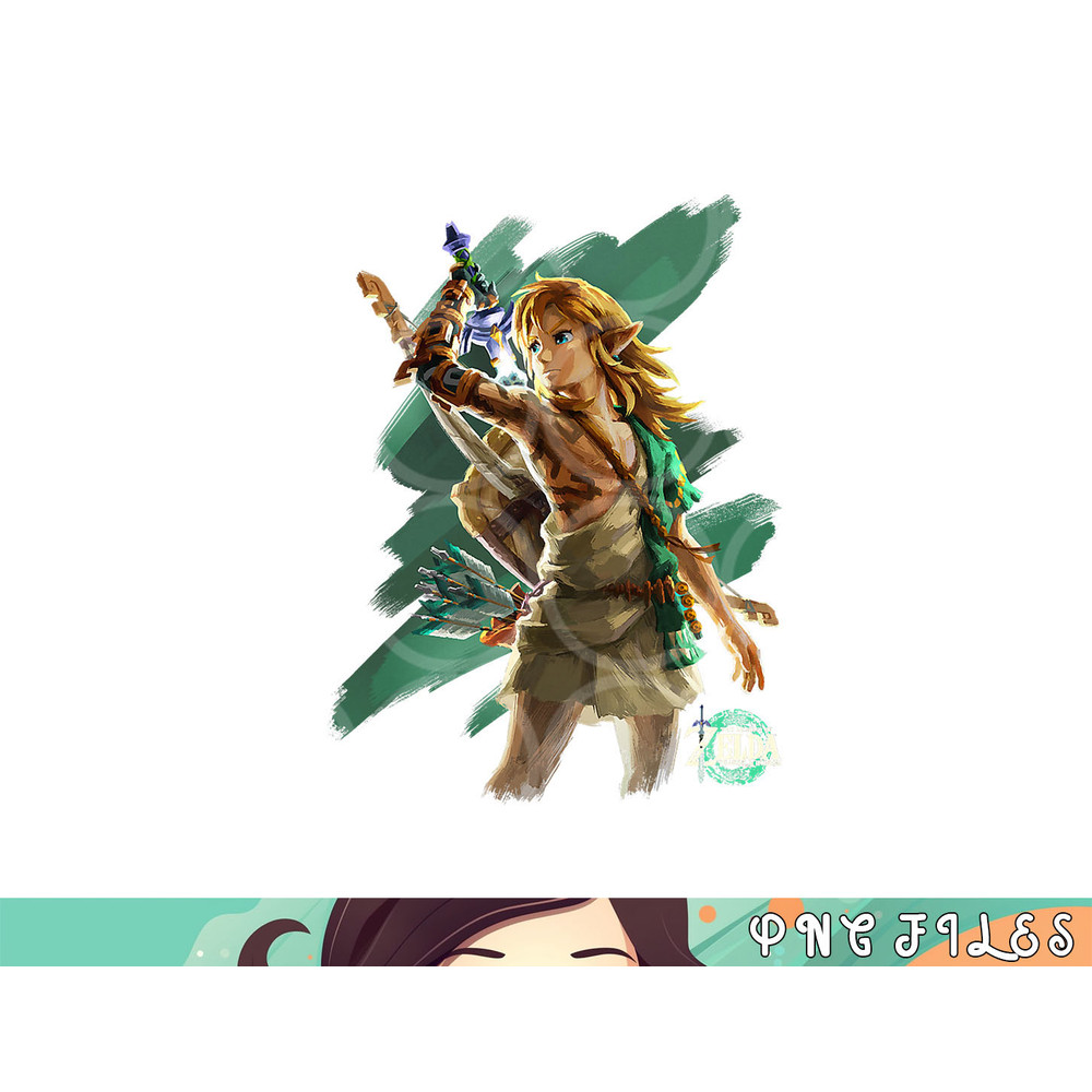 The Legend of Zelda Tears Of The Kingdom Link Hero Poster png, digital download copy.jpg