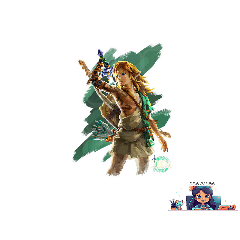 The Legend of Zelda Tears Of The Kingdom Link Hero Poster png, digital download copy.jpg
