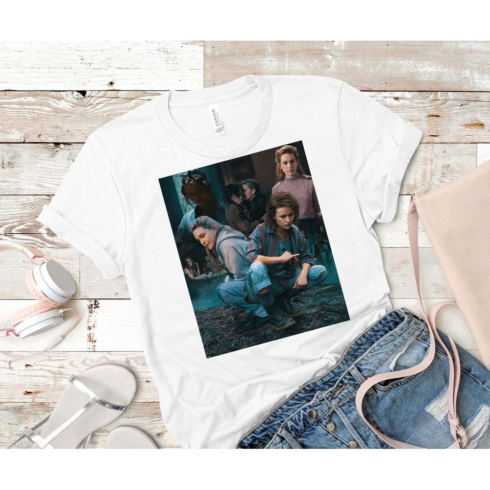 Dani x Jamie sitting at the Lake Classic T-Shirt 99_White_White.jpg