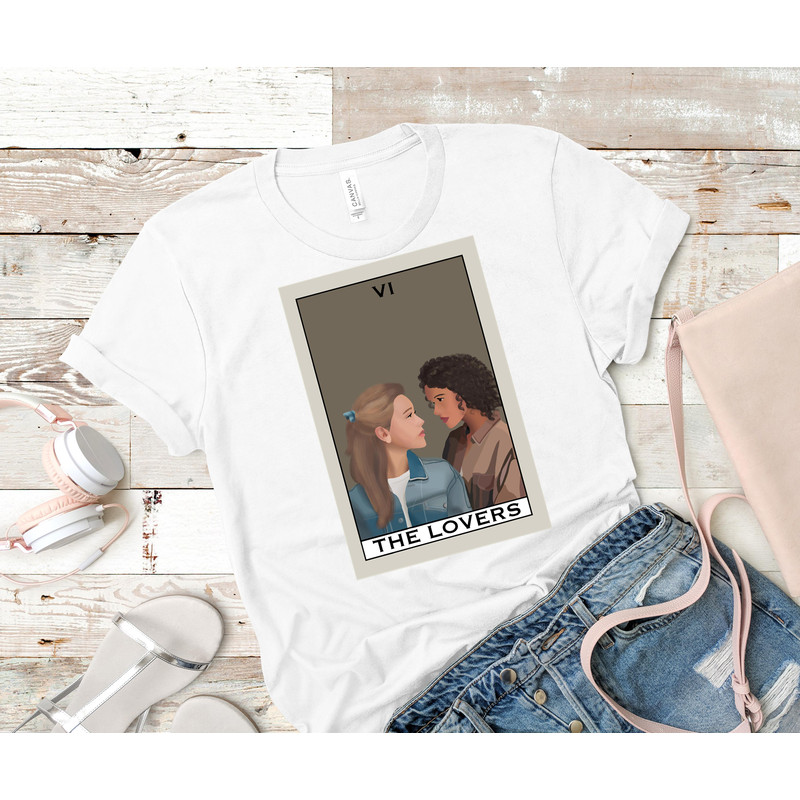 haunting of bly manor dani and Jamie tarot card Classic T-Shirt 45_White_White.jpg