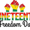 Juneteenth freedom day SVG 2.png