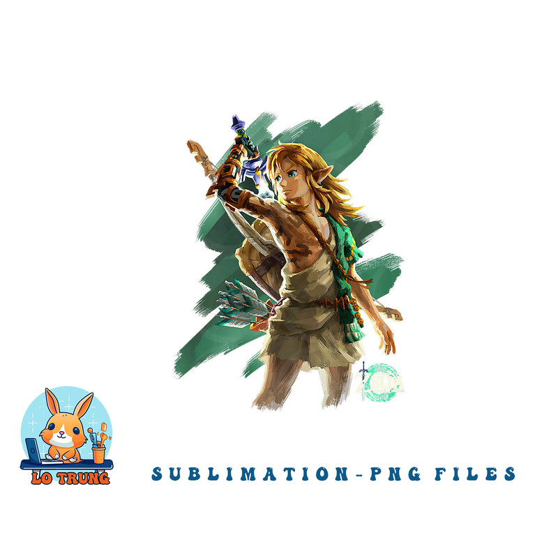 The Legend of Zelda Tears Of The Kingdom Link Hero Poster Premium png, digital download copy.jpg