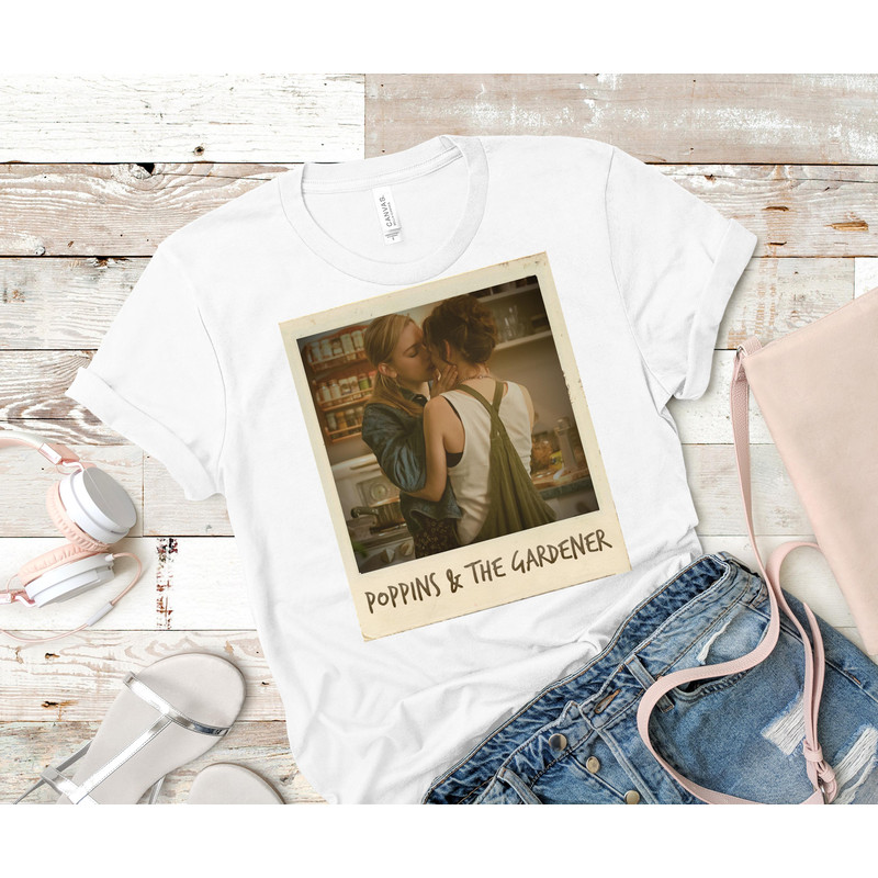 Poppins & The Gardener Polaroid Classic T-Shirt 70_White_White.jpg