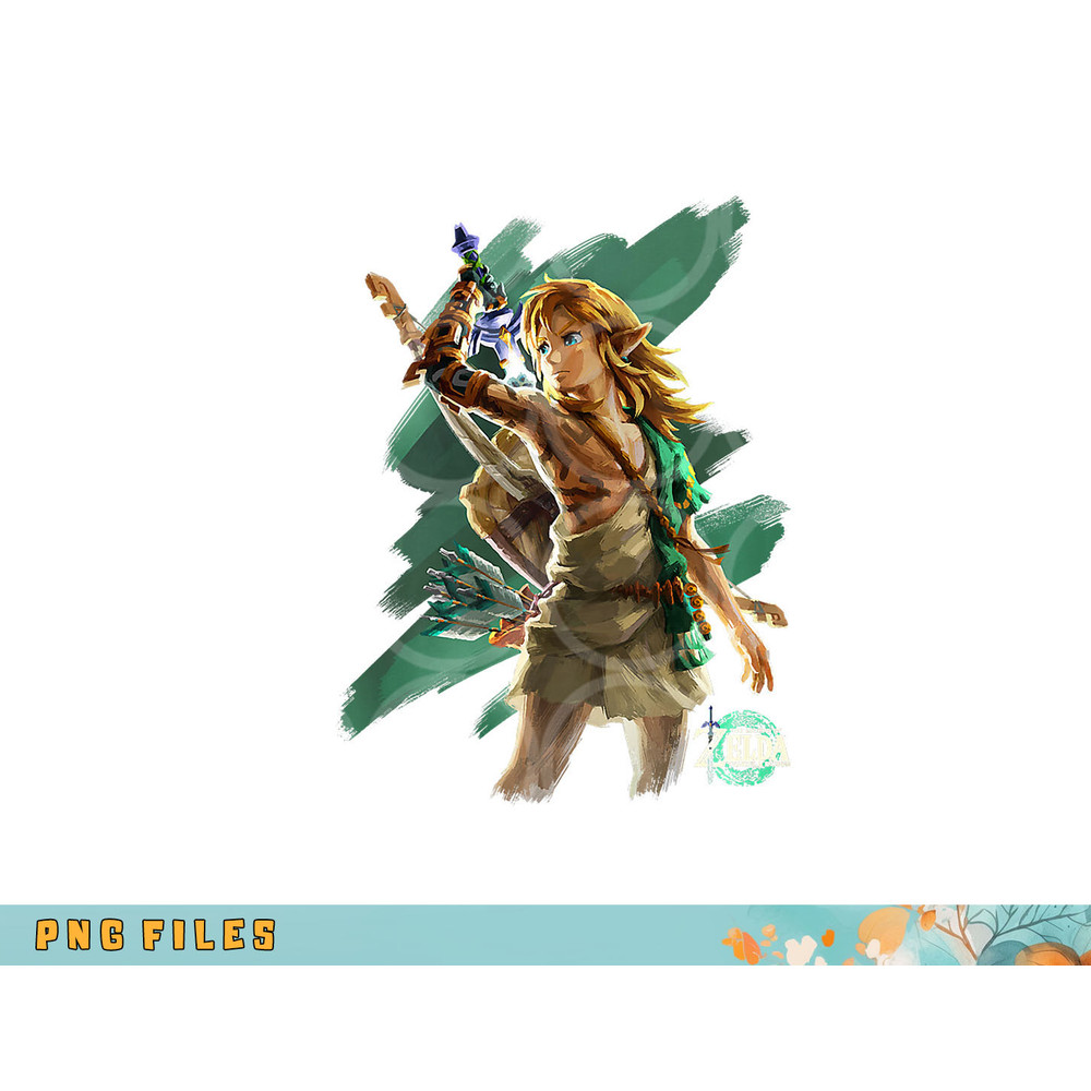 The Legend of Zelda Tears Of The Kingdom Link Hero Poster Premium png, digital download copy.jpg
