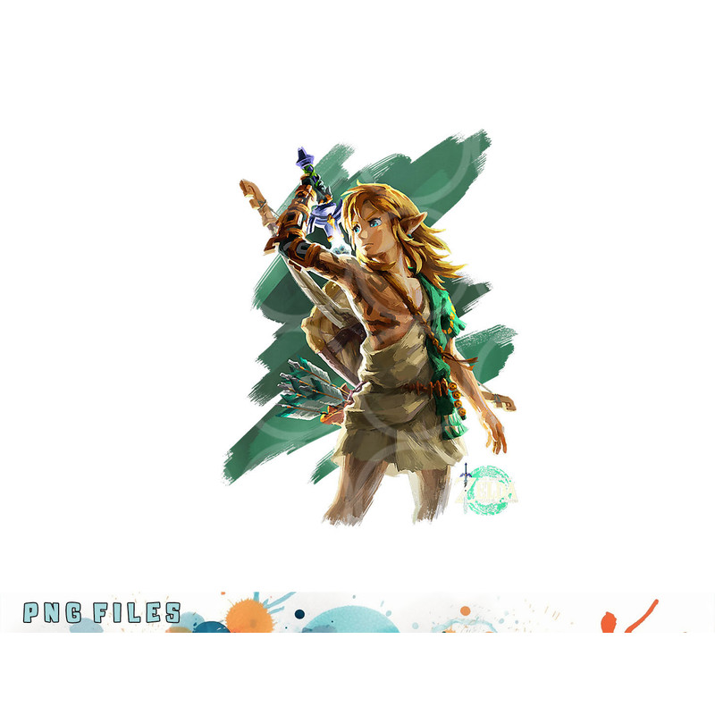 The Legend of Zelda Tears Of The Kingdom Link Hero Poster Premium png, digital download copy.jpg