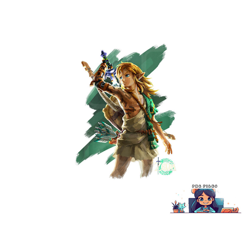 The Legend of Zelda Tears Of The Kingdom Link Hero Poster Premium png, digital download copy.jpg