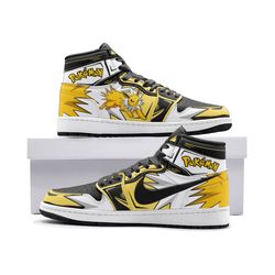 jolteon pokemon jd1 shoes, jolteon pokemon jordan 1 shoes, jolteon pokemon shoes, jolteon sneaker, pokemon shoes