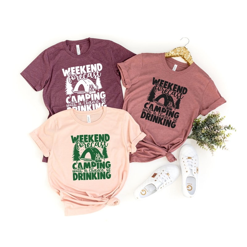 Weekend Camping Shirt,Camping Shirt,Funny Camping Shirt,Camping Gift,Camper Shirt,Camp Squad shirt,Matching Friends Camping Shirt,Road Trip - 2.jpg