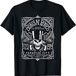 official guns n' roses paradise city label t-shirt