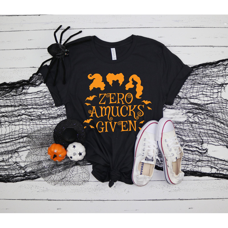 Zero Amucks Given Shirt, Halloween Party Shirts, Hocus Pocus Shirts,Sanderson Sisters Shirts,Halloween Outfits, 2022 Halloween Funny Shirt - 1.jpg