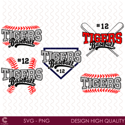 tigers baseball 12 bundle svg, sport svg, tigers svg, tigers logo svg, tigers fa