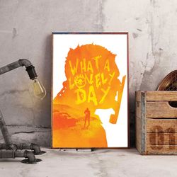 mad max wall art, movie poster, movie home decor, movie decoration, mad max poster, movie wall art