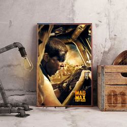 movie poster, mad max poster, mad max wall art, movie home decor, movie decoration, movie wall art