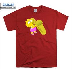 the simpsons  lisa simpson saxophone t shirt hoodie tote bag hoody t-shirt tshirt s-m-l-xl-xxl-3xl-4xl-5xl oversized men