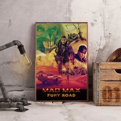 movie poster, mad max wall art, movie home decor, movie decoration, mad max poster, movie wall art