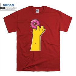 the simpsons homer simpson donut t shirt art cartoon t-shirt tshirt s-m-l-xl-xxl-3xl-4xl-5xl oversized men women unisex