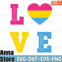 love pansexual lgbtq svg,lgbt day svg,lesbian svg , gay svg, bisexual svg, transgender svg, queer svg,pride svg