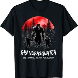 mens grandpasquatch like a grandpa just way more squatchy funny t-shirt