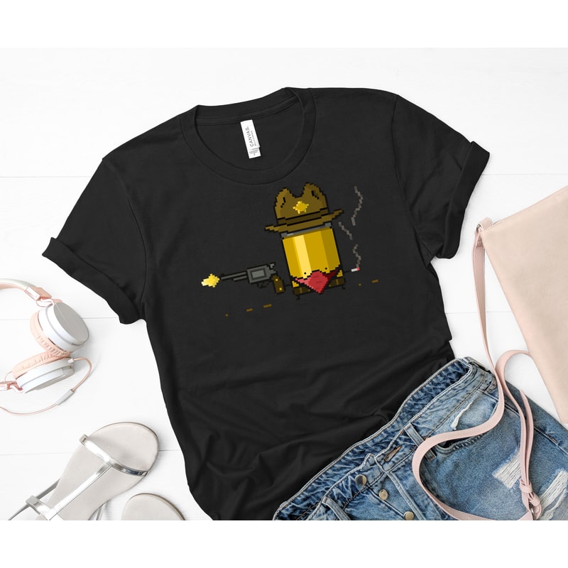 Birthday Gifts Enter The Gungeon Neon Funny Man Classic T-Shirt 55_Black_Black.jpg