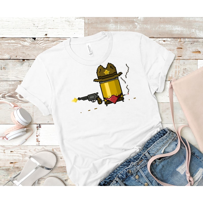 Birthday Gifts Enter The Gungeon Neon Funny Man Classic T-Shirt 55_White_White.jpg