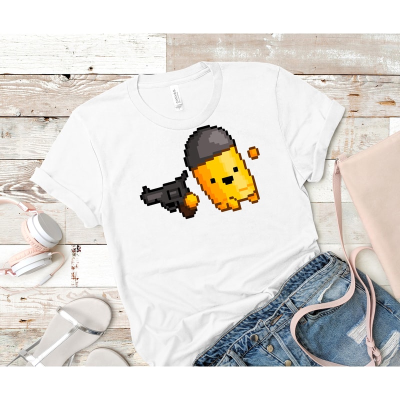 Bullet Kin - Enter the Gungeon Classic T-Shirt 94_White_White.jpg