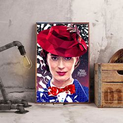 movie home decor, mary poppins poster, mary poppins wall art, movie decoration, movie poster, movie wall art