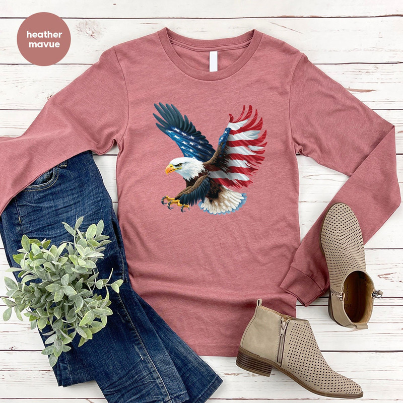 4th of July Crewneck Sweatshirt, Patriotic Hoodies and Sweaters, USA Flag Eagle Graphic Tees, American Hooded, Freedom Long Sleeve Tees - 5.jpg