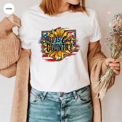 4th of july shirt, american flag shirt, patriotic crewneck sweatshirt, usa t-shirt, patriot graphic tees, gift for her,