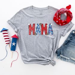 4th of July, American Mama Shirt, Fourth of July Shirt, Family Gift, American Family Shirt, Independence Day, Patriotic
