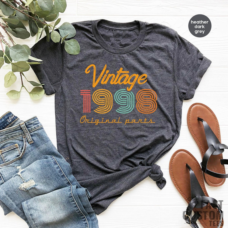 25th Birthday Shirt, Vintage T Shirt, Vintage 1998 Shirt, 25th Birthday Gift for Women, 25th Birthday Shirt Men, Retro Shirt, Vintage Shirts - 1.jpg