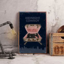 movie poster, midnight cowboy wall art, movie home decor, movie decoration, midnight cowboy poster, movie wall art