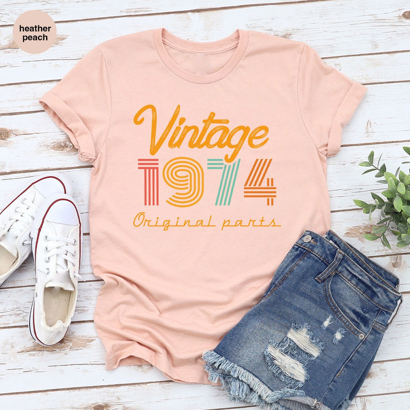 49th Birthday Shirt, Vintage T Shirt, Vintage 1974 Shirt, 49th Birthday Gift for Women, 49th Birthday Shirt Men, Retro Shirt, Vintage Shirts - 6.jpg