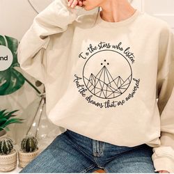 acotar crewneck sweatshirt, acotar shirt, acotar gift, a court of thorns and roses tshirt, gift for her, rhysand gift, b