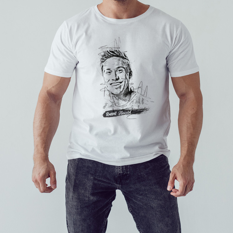 Russell Howard Abstract Sketch Art Shirt, Unisex Clothing, Shirt For Men Women, Graphic Design, Unisex Shirt