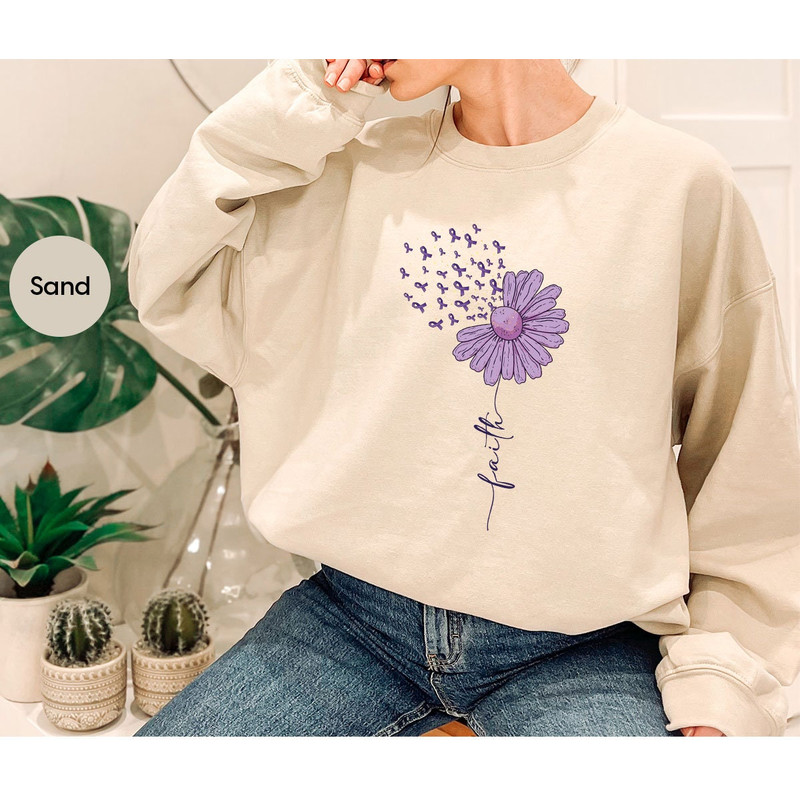 Alzheimer Fighter T-Shirt, Floral Alzheimers Shirt, Alzheimers Gifts, Alzheimer Disease Awareness Sweatshirt, Alzheimer Support Shirt - 7.jpg