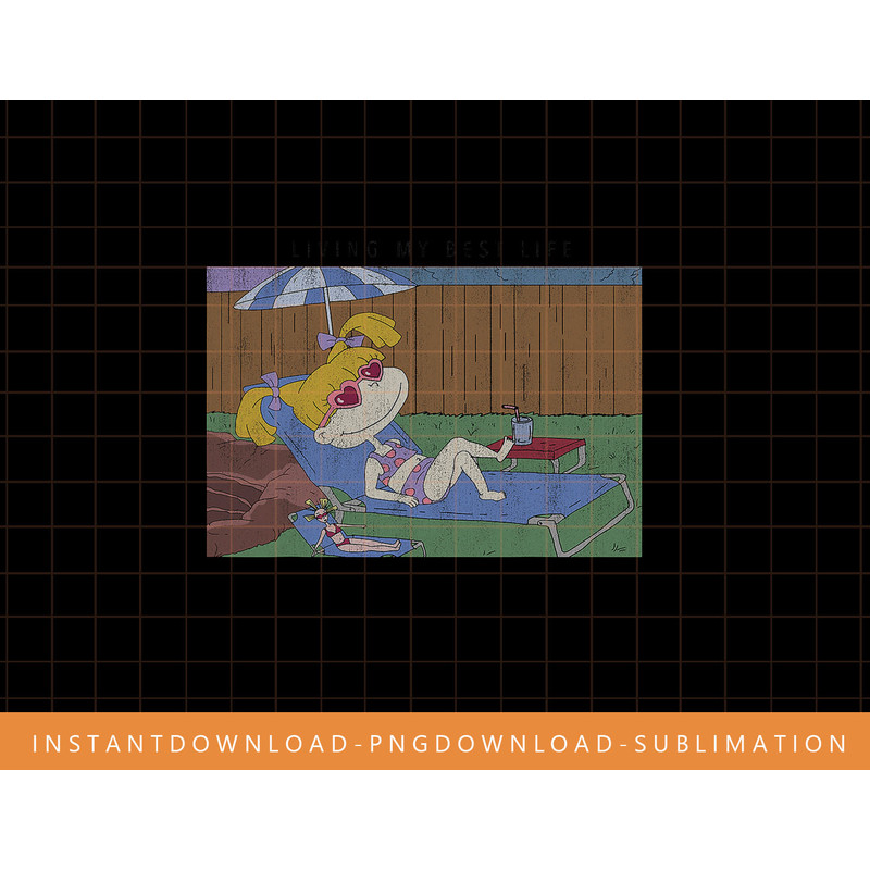 Rugrats Angelica Living My Best Life png, sublimate, digital print.jpg