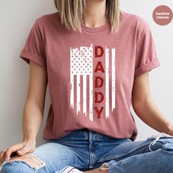 american flag shirt, fathers day gifts, patriotic dad t-shirt, fathers day graphic tees, 4th of july shirt, daddy clothi
