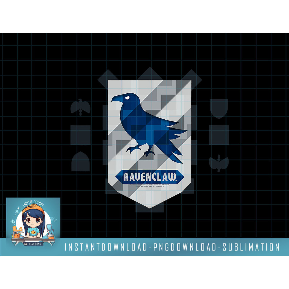Harry Potter Abstract Ravenclaw House Shield png, sublimate, digital download.jpg