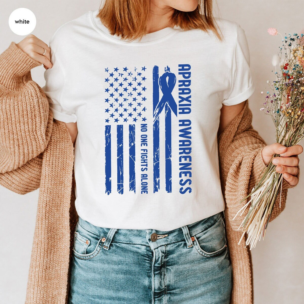 Apraxia Awareness Graphic Tees, Apraxia Support Shirt, Apraxia Survivor Shirt, Apraxia Gifts, Apraxia Ribbon T-Shirt, Apraxia Vneck Shirt - 1.jpg