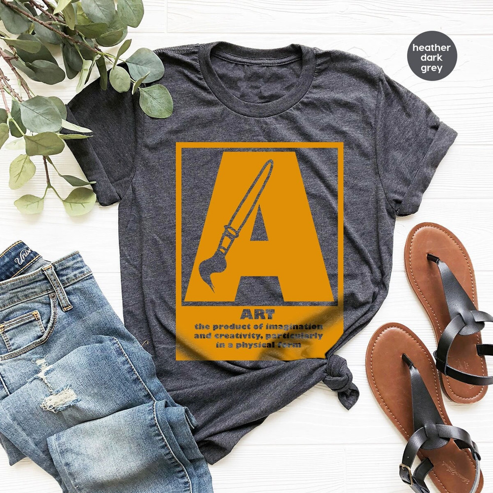 Art Shirt, Art Teacher Shirt, Painting Brush Sweatshirt, Art Gifts, Graphic Tees, Teachers Day Gifts, Teacher Shirts, Art Outfit - 1.jpg