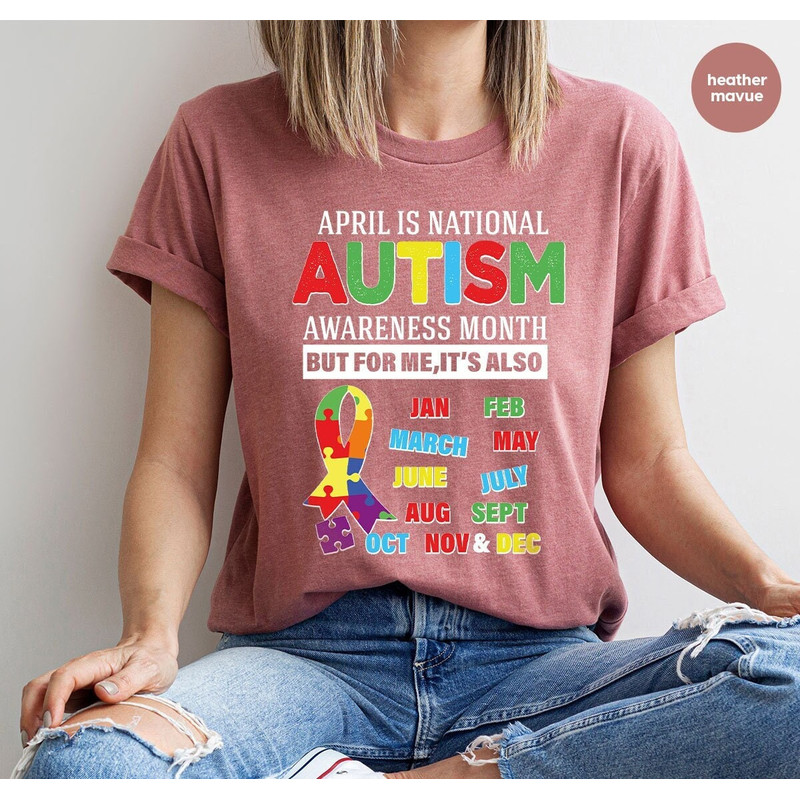 Autism Shirt, Autism Awareness Month TShirt, Autism Teacher T Shirt, Autism Mom Crewneck Sweatshirt, Autism Gift, Neurodiversity T-Shirt - 1.jpg