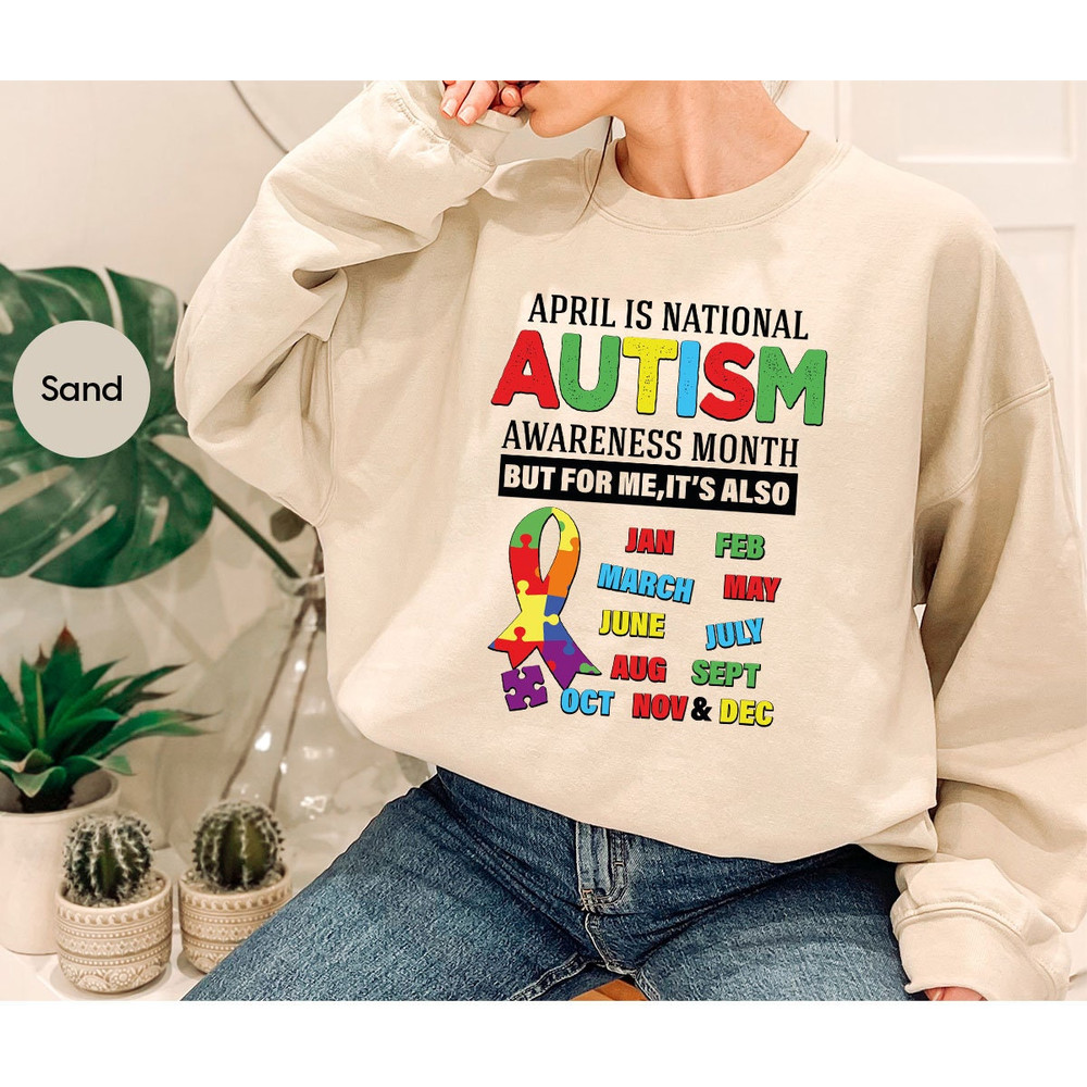 Autism Shirt, Autism Awareness Month TShirt, Autism Teacher T Shirt, Autism Mom Crewneck Sweatshirt, Autism Gift, Neurodiversity T-Shirt - 7.jpg