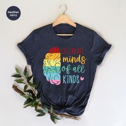 Autism Shirt, Neurodiversity Crewneck Sweatshirt, Celebrate Minds of All Kinds T-Shirt, Autism Awareness Tees, Neurodive
