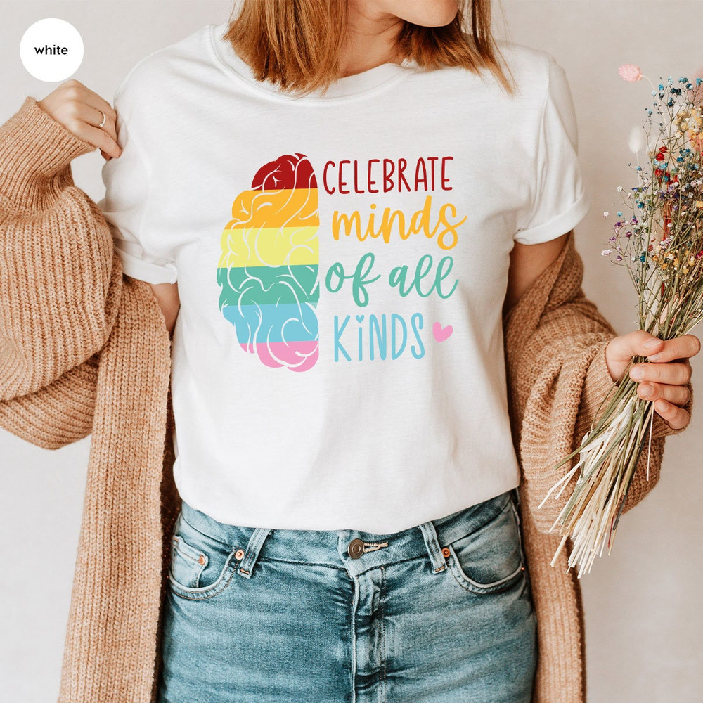 Autism Shirt, Neurodiversity Crewneck Sweatshirt, Celebrate Minds of All Kinds T-Shirt, Autism Awareness Tees, Neurodiverstiy Gift - 4.jpg