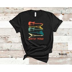 rock guitar, guitar shirt, austin texas, band shirt, music festival shirt, austin city, live music, austin music festiv