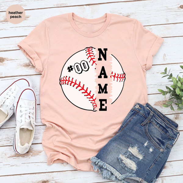 Baseball Mom Shirt, Baseball Player Outfit, Custom Baseball Shirts, Baseball Gifts, Personalized Baseball Graphic Tees, Baseball T-Shirt - 5.jpg
