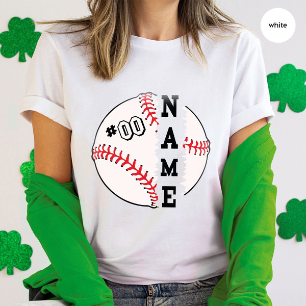 Baseball Mom Shirt, Baseball Player Outfit, Custom Baseball Shirts, Baseball Gifts, Personalized Baseball Graphic Tees, Baseball T-Shirt - 6.jpg