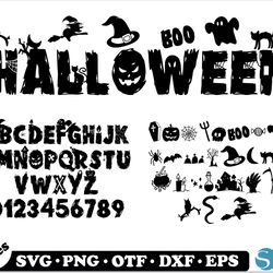 halloween svg bundle | halloween font otf, halloween font svg cricut, halloween svg cricut, halloween bundle svg