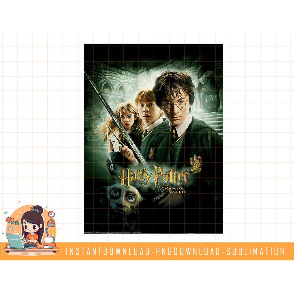 Harry Potter And The Chamber Of Secrets Poster png, sublimate, digital download.jpg